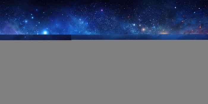 panoramic watercolor painting of a dazzling starry sky photo