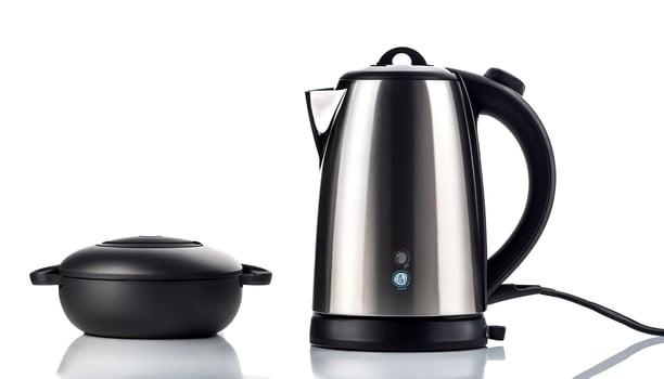 a electric kettle isolated on white background photo