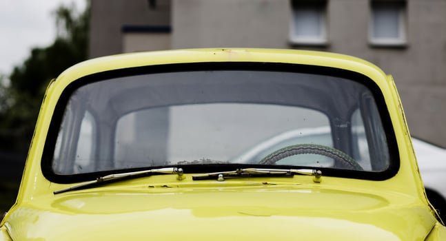 Vintage yellow car photo