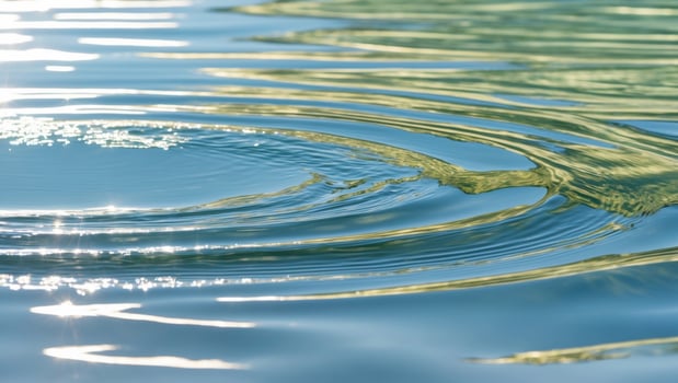Ripple of water on the surface of the water photo