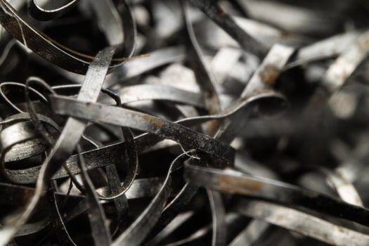 A pile of metal scrap metal photo