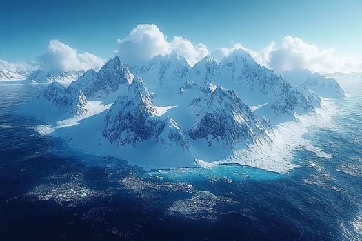 Antarctica top view photo