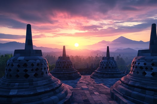 Borobudur Temple Indonesia the tourist place photo