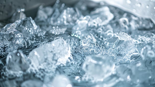 The cold bite of an ice bath works to stimulate the immune system and improve overall health photo