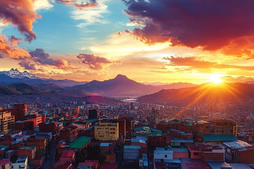 La Paz Bolivia is the beautiful tourist place beautiful background photo