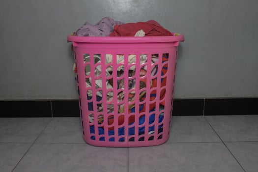 clothes in basket photo