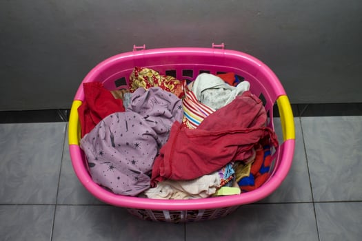 clothes in basket photo