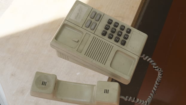 Telephone old model on table 4k photos
