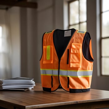 Orange Safety Vest Construction Work gear photo