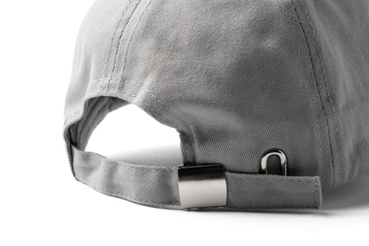 Gray Baseball Cap on White Background photo