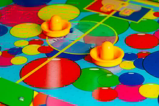 Close Up of a Colorful Board Game photo