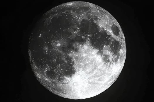 A Close-up View of the Moon's Surface, Revealing Craters and Texture photo