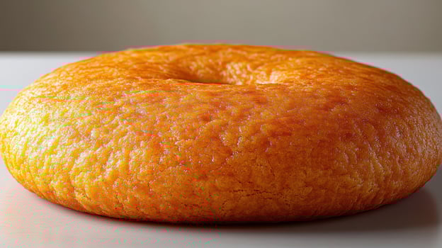 A warm, golden cheese bread sits gracefully, ready to be enjoyed by all photo