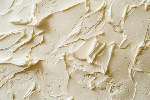 Closeup texture of creamy beige foundation photo