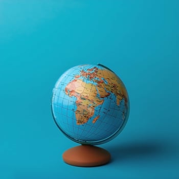 Small globe isolated on clean background photo