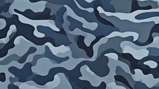 Blue Stylish Camouflage Military Pattern photo