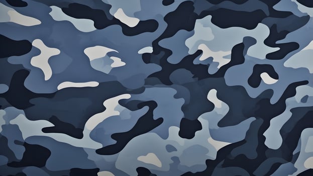 Blue Stylish Camouflage Military Pattern photo