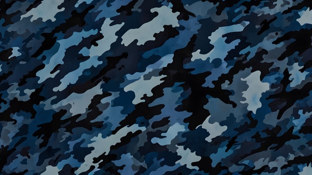 Blue Camouflage Military Pattern Background photo