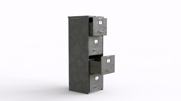 file cabinet and doors with white background photo