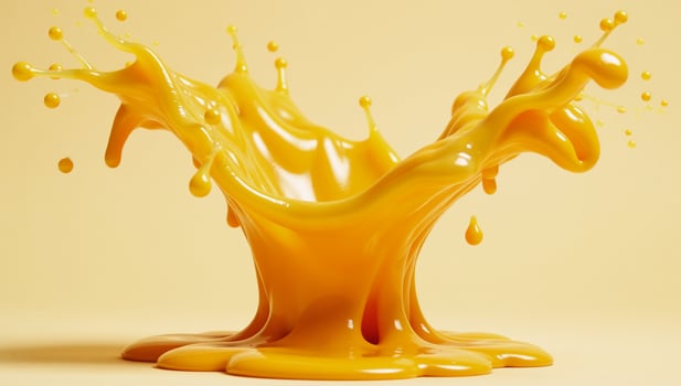 Cheese splatter silhouette photo
