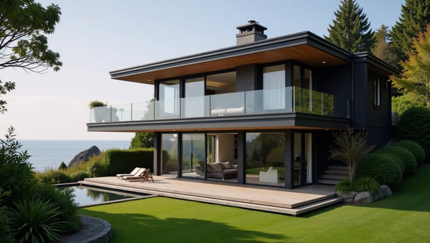 Luxurious residence along British Columbias coastal region Canada photo