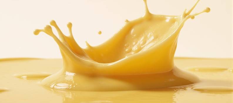 Illustrated depiction of melty cheese with golden honey flow photo