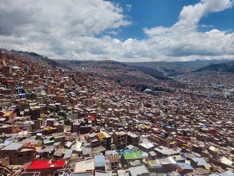 A large city with many buildings photo