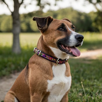 Handcrafted dog collars collection photo