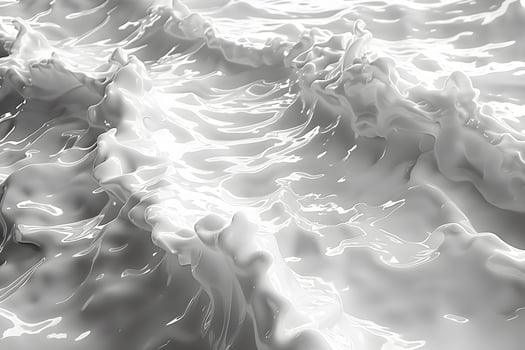Fluid Abstract Ocean Waves in Glossy White Texture for Modern Decor photo