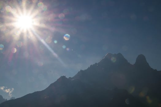 French Alps landscape in summer photo