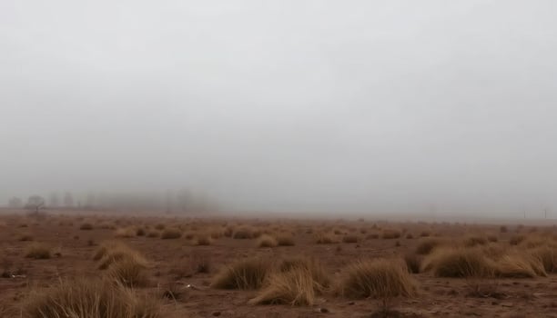 Serene Hills Covered in Soft Morning Fog photo