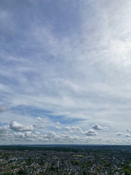 Aerial View of Southampton Port City of South England Coast, United Kingdom. May 17th, 2024. Drone's Camera Footage from Altitude. photo