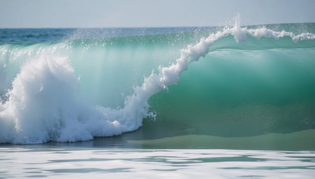 A water circle with a splashing foam wave eleven waves photo