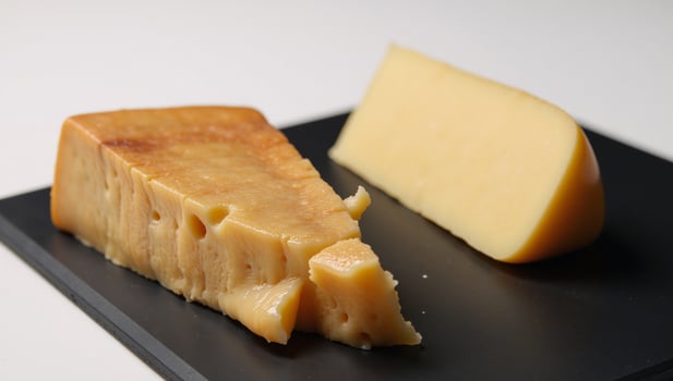 Cheese butter arranged on cutting board with texturefocused emphasis rich photo