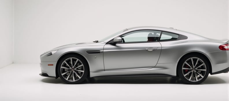 Profileview web banner showcases a silver car against a clean white background photo