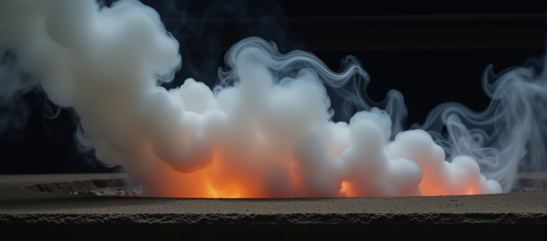 Smoky scene with no light source present photo
