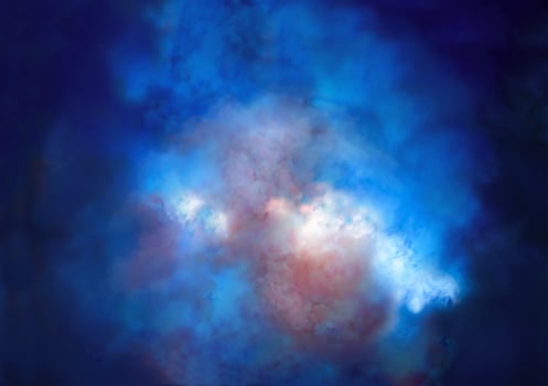 Blue smoke abstraction background photo