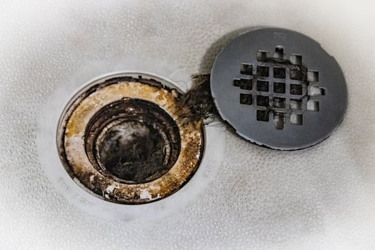 Hair trapped in the shower photo