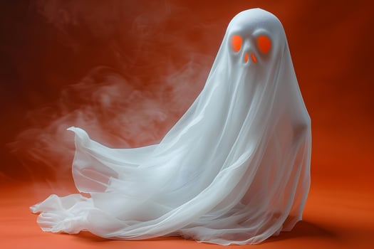 Spooky Ghost Concept for Halloween Decorations and Design Projects photo