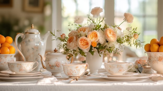 bridgerton tea party decor photo