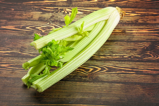 Vegan cuisine - raw celery stem photo