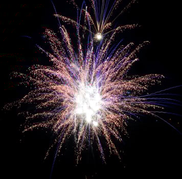 Colorful fireworks in the night sky photo