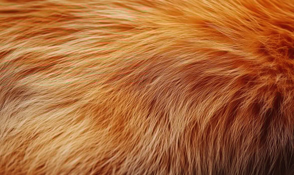 The fur of a cat is shown in a close up photo