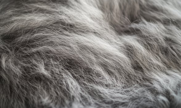 The fur of a cat is shown in a close up photo