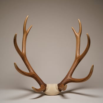 Christmasthemed elk with detachable antler horns for an easy DIY project photo