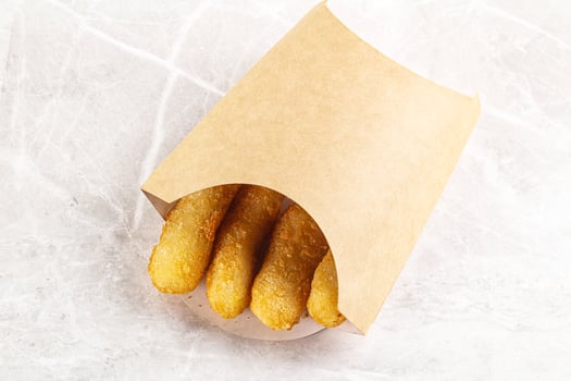 Breaded cheese sticks snack appetizer photo