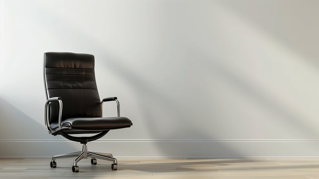 Leader black armchair professional business for career opportunity copy space white room photo