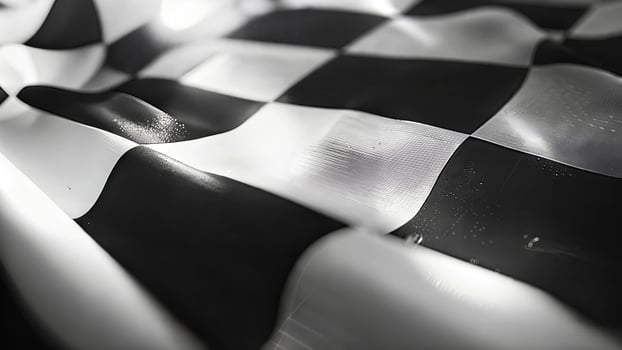 Black and white checkered flag photo