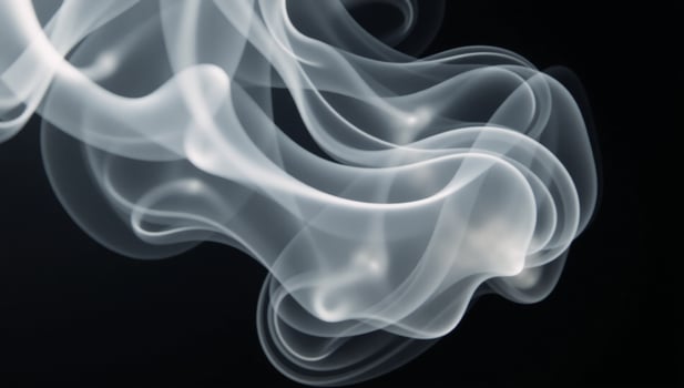 Smoky abstract texture overlay on an isolated black backdrop photo