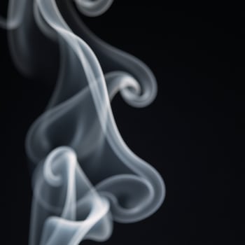 Smoky scene with dark backdrop photo